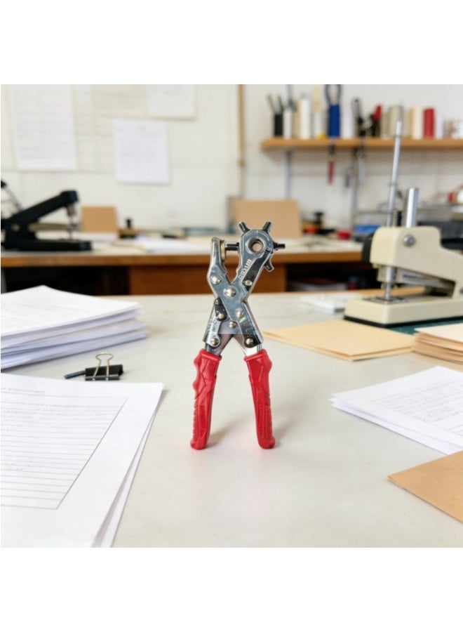 Hole punching tool, suitable for belts, watch straps, dog collars, saddles, fabrics, DIY home or craft projects, rotary quick-adjusting pliers. - Image 2